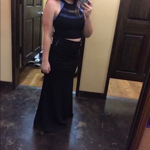 2 piece prom dress